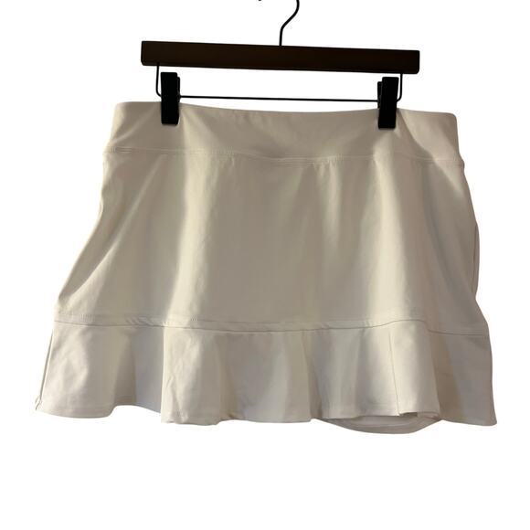 Tommy Bahama Pants - Tommy Bahama Golf White Ruffle Skort Flowy Tennis Athleisure Stretch Size XL